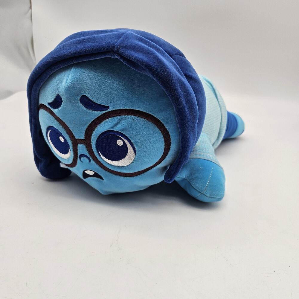 Disney Pixar Inside Out 2 Sadness Laying Down Blue Plush Stuffed Toy Just Play